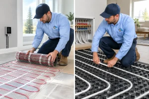 Electric Versus Hydronic Floor Heating for Your Home